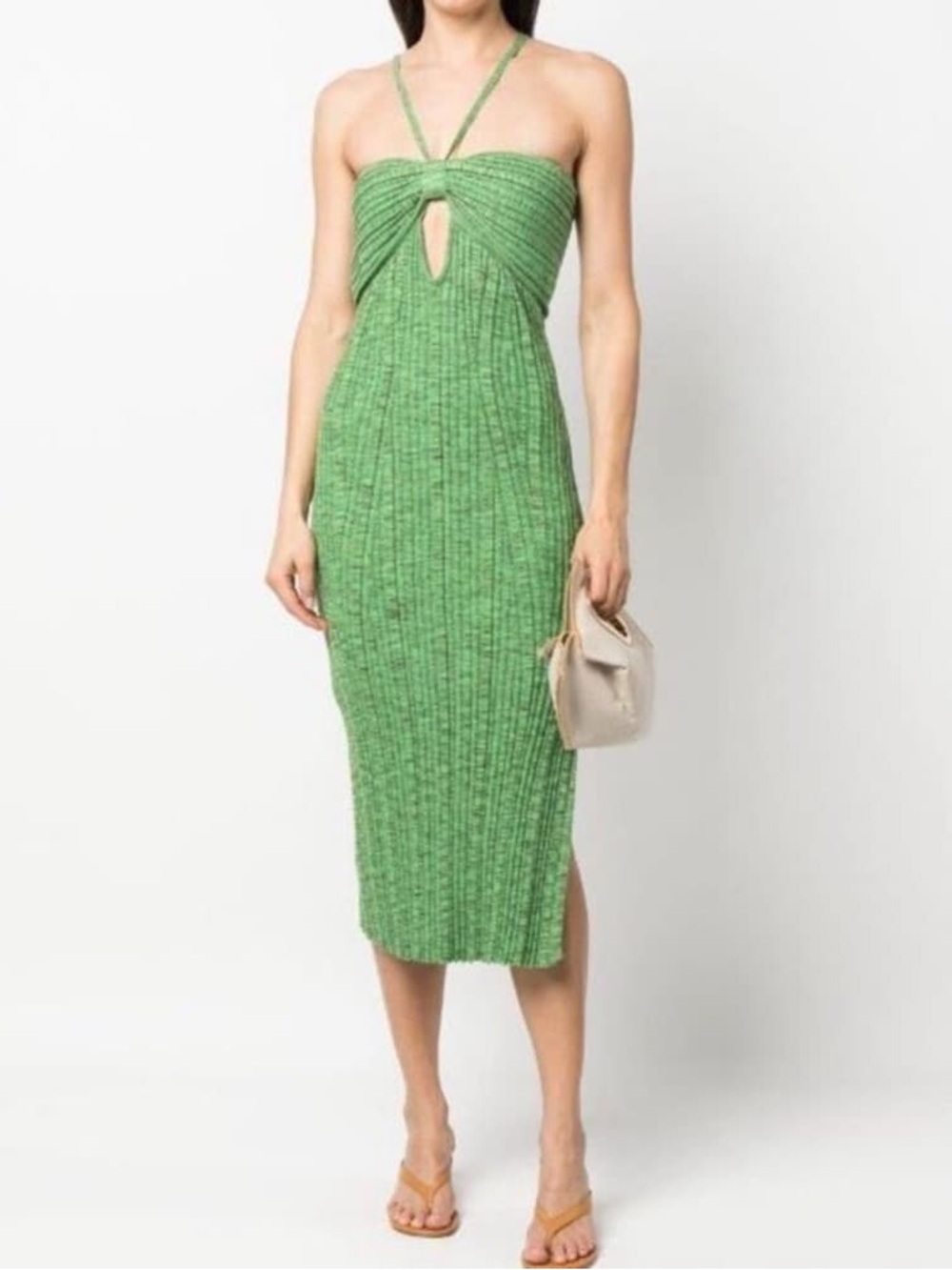 NWT Cult Gaia Elfreda Knit Halter Midi Dress
